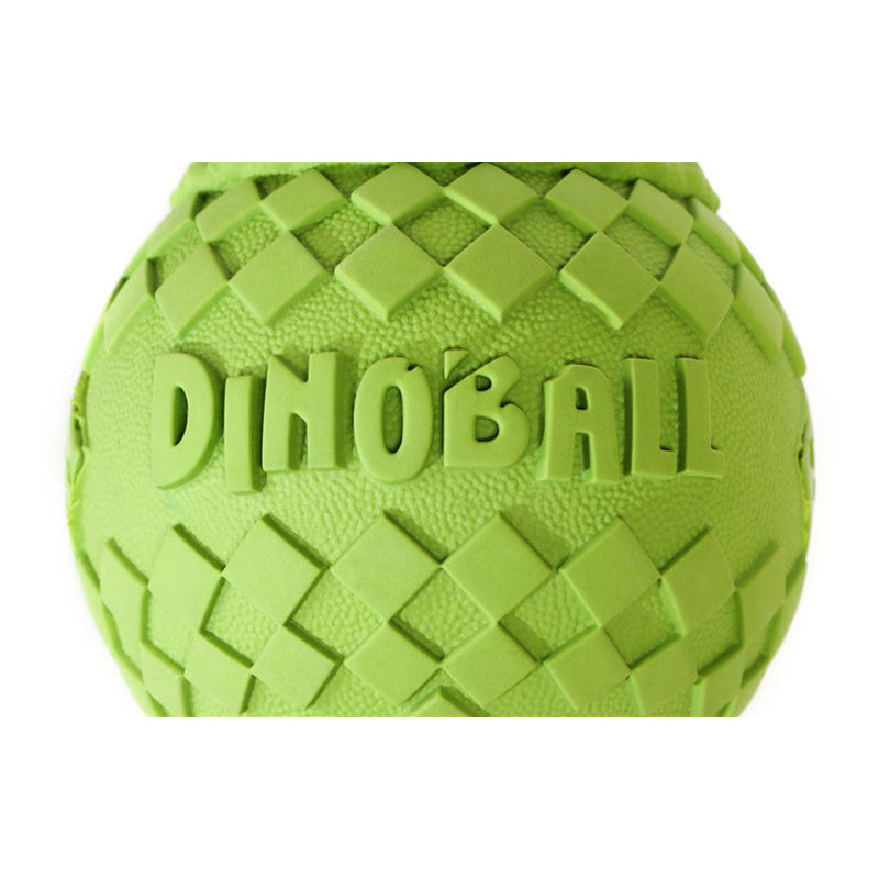 Gigwi Dinoball Triceratops Push to Mute Dog Toy (Green)