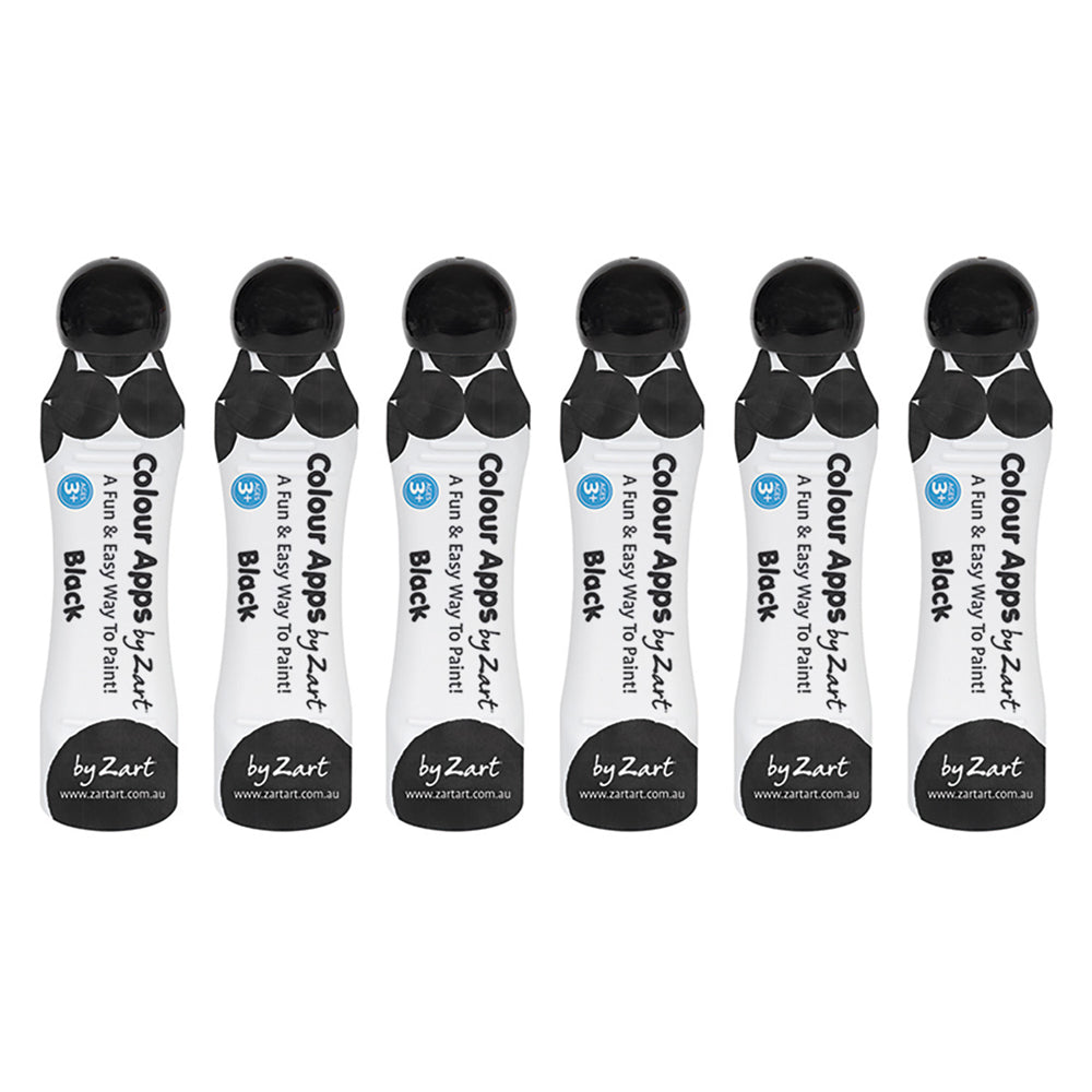 Zart Water Based Colour Apps Markers 6pcs