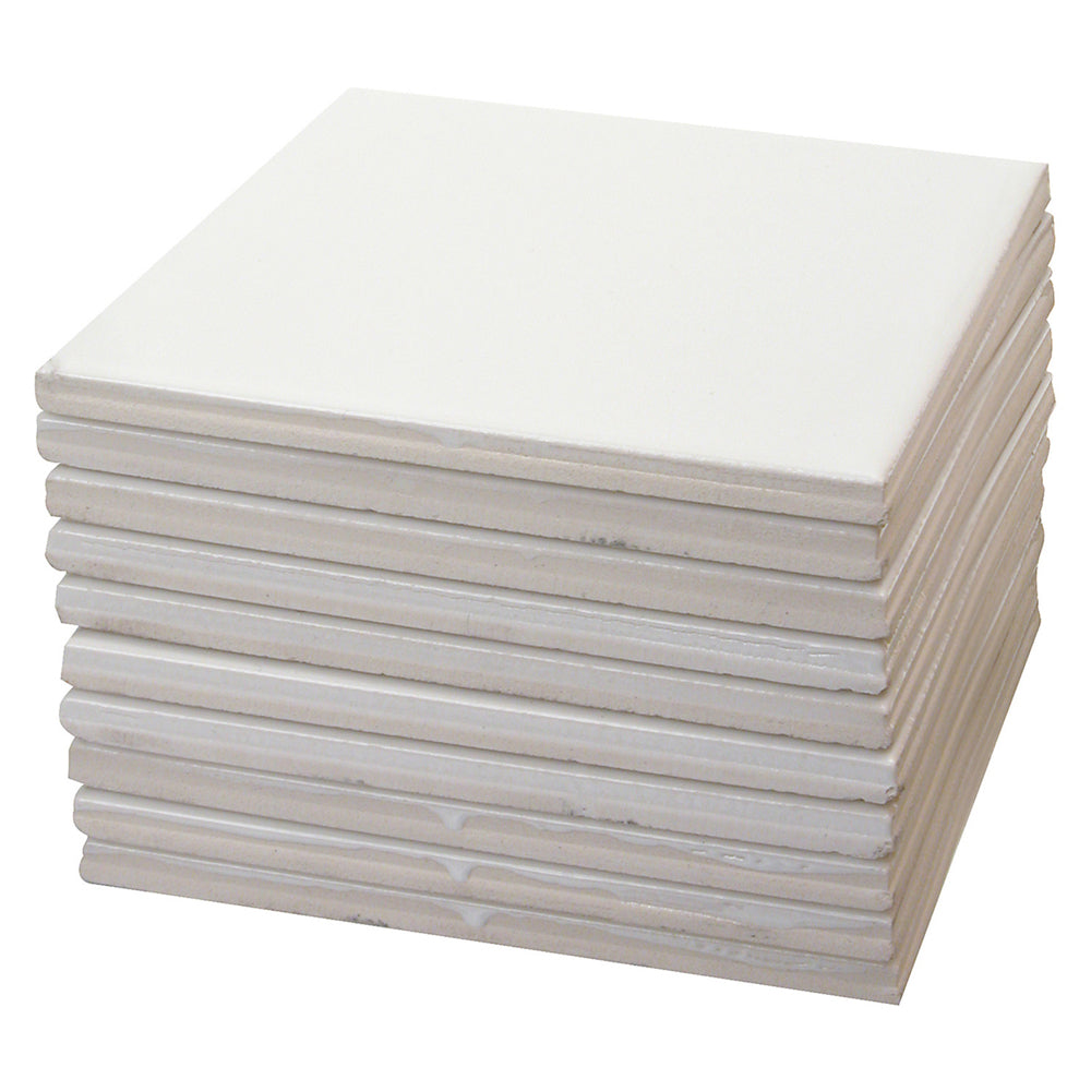 Glazed Tile 97mm 10pk (White)