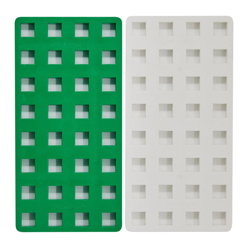 Plus-Plus BIG Baseplate (White & Green)