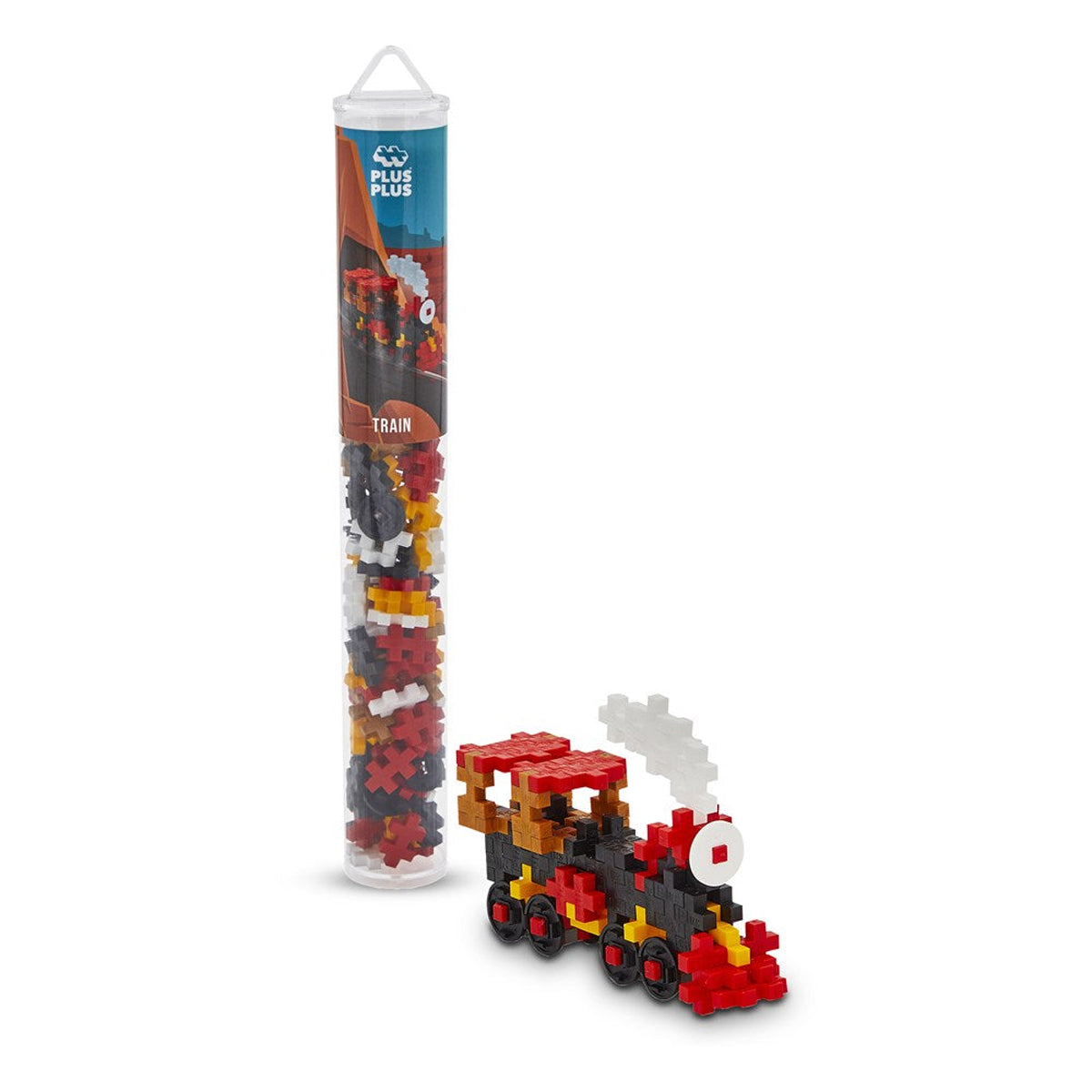 Plus-Plus Train Building Blocks Tube 100pcs