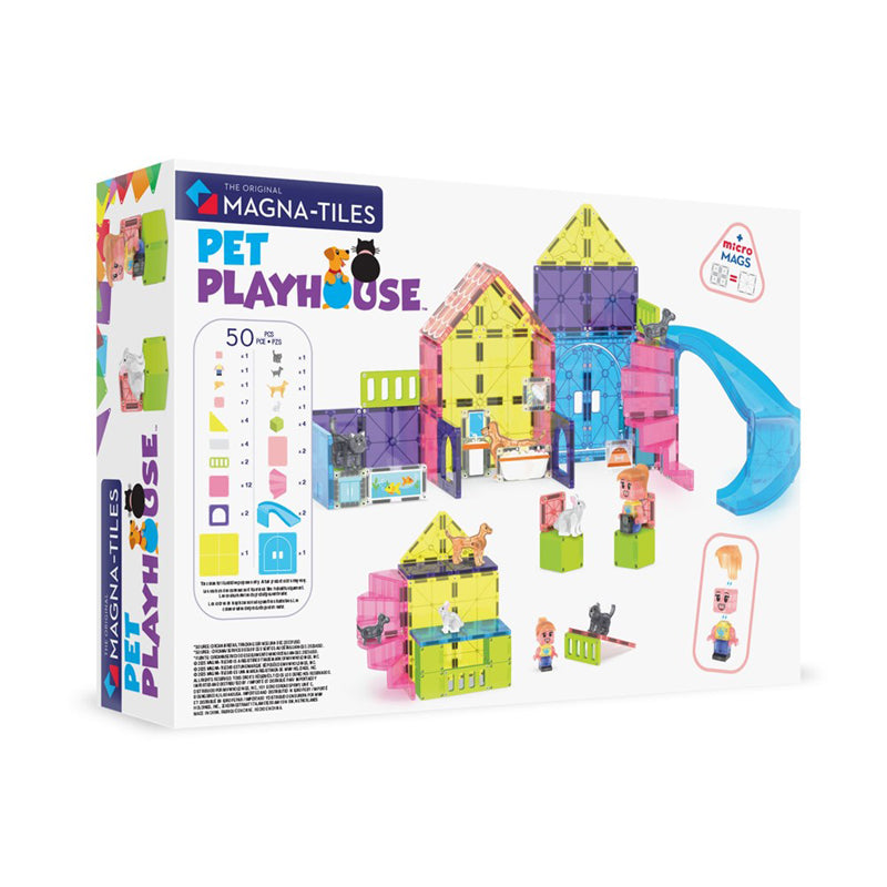 MAGNA-TILES Pet Playhouse 50-Piece Set