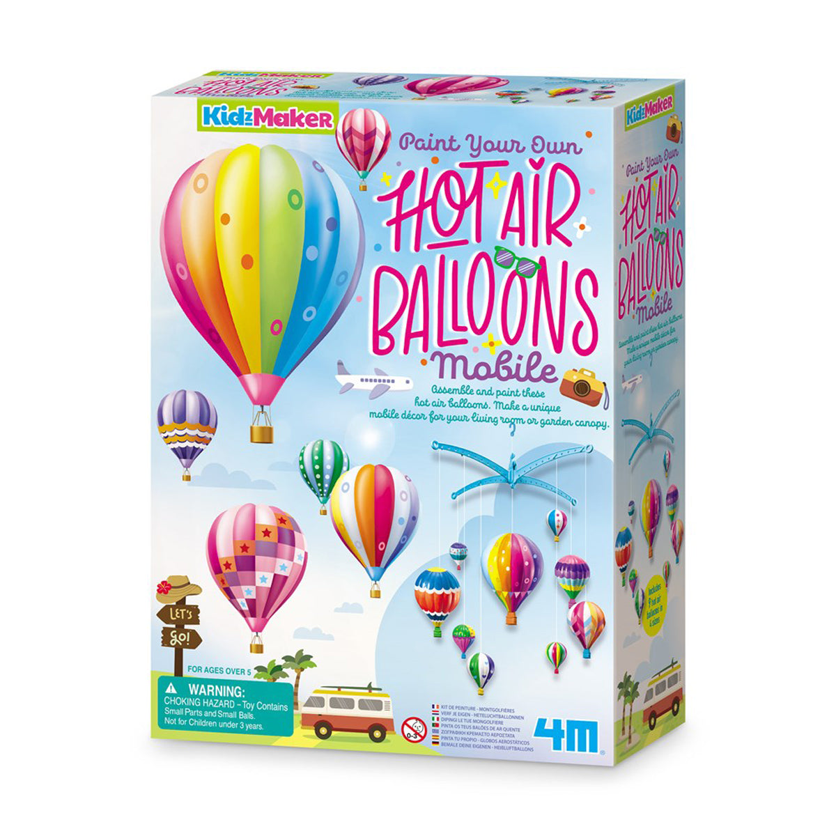 4M KidzMaker Hot Air Balloons Mobile Kit