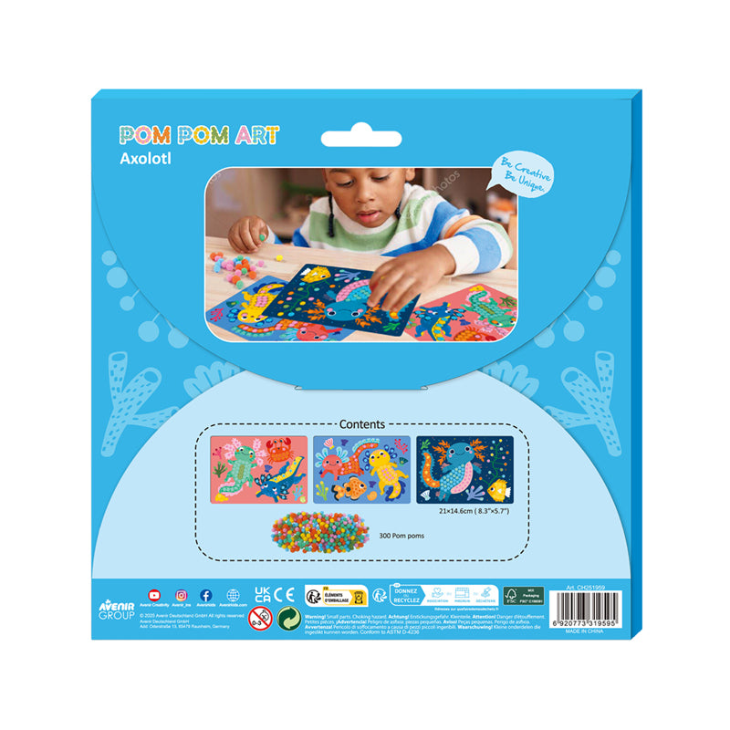 Avenir Everyday Craft Pom Pom Art Axolotl