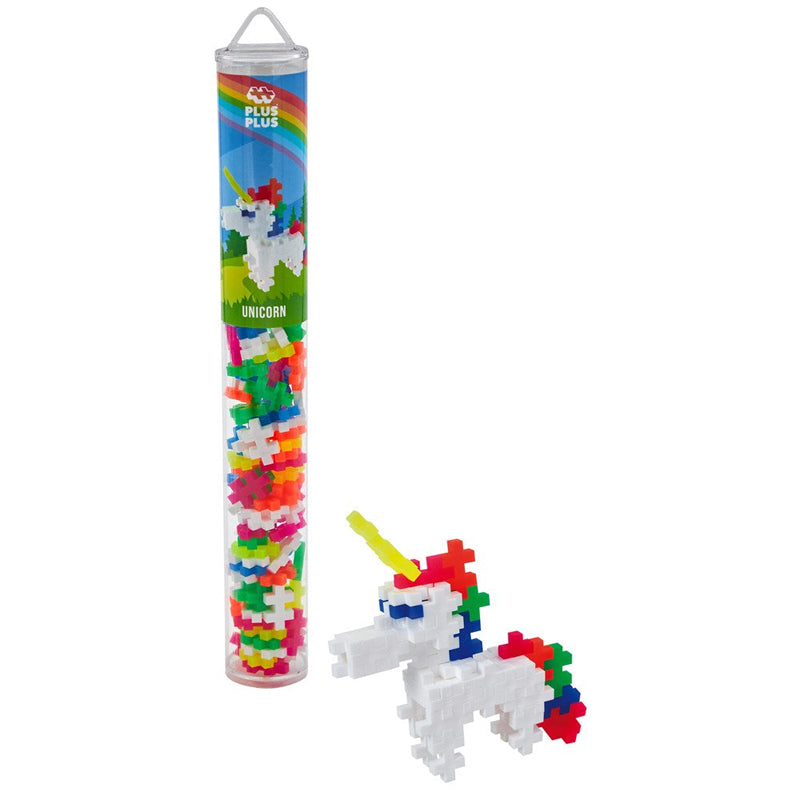 Plus-Plus Unicorn Building Blocks Tube 100pcs
