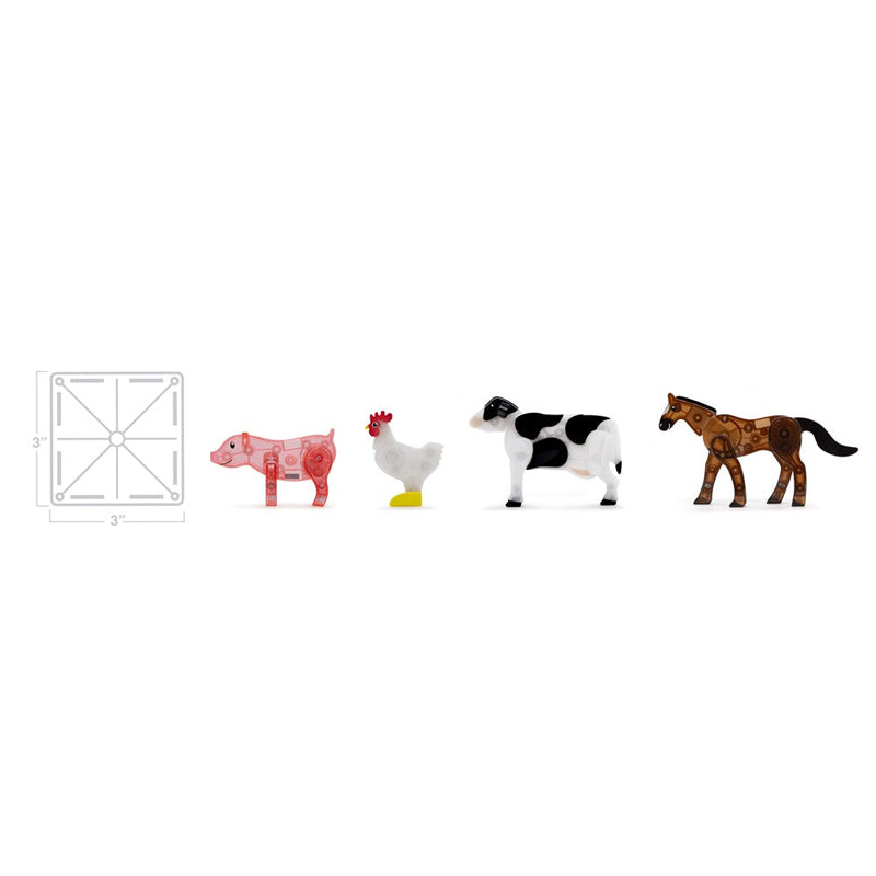 MAGNA-TILES Farm Animals 25-Piece Set