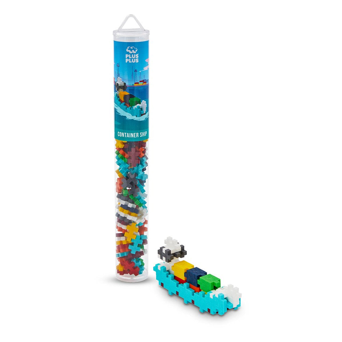Plus-Plus Container Ship Building Blocks Tube 100pcs