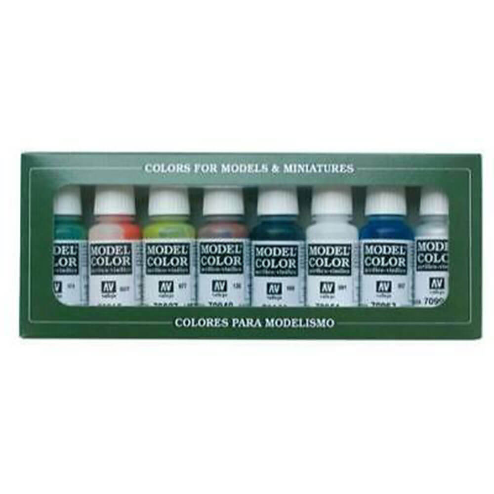 Ensemble de peinture de couleur modèle de 8 couleurs
