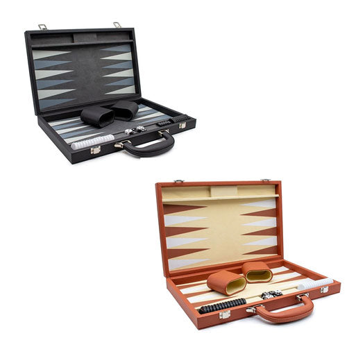 LPG Classics Leather Backgammon Set