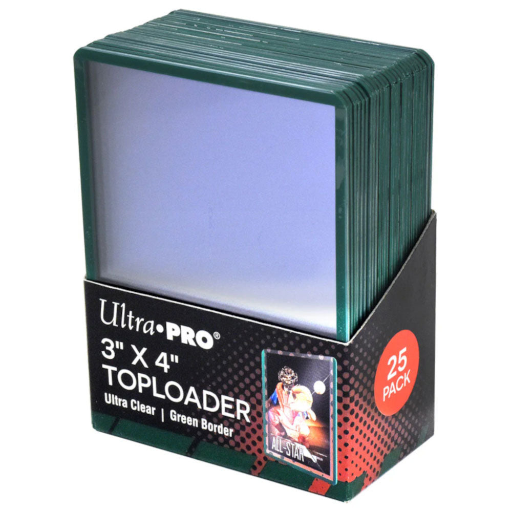 Ultra Pro Green Border Toploader 25pcs (3x4in)