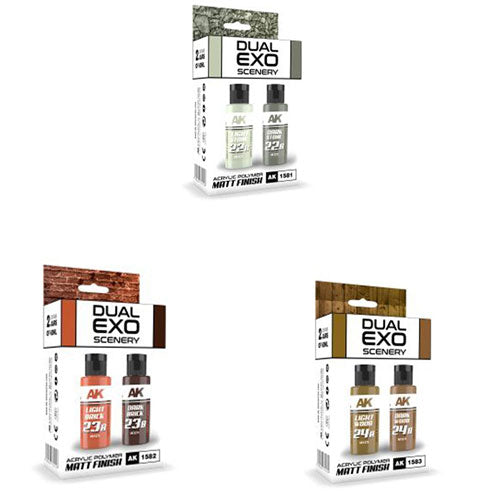 AK Interactive Double Exo Light and Dark Paint Set