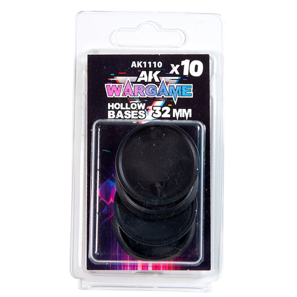 AK Interactive Hollow Base 32mm (Pack of 10)