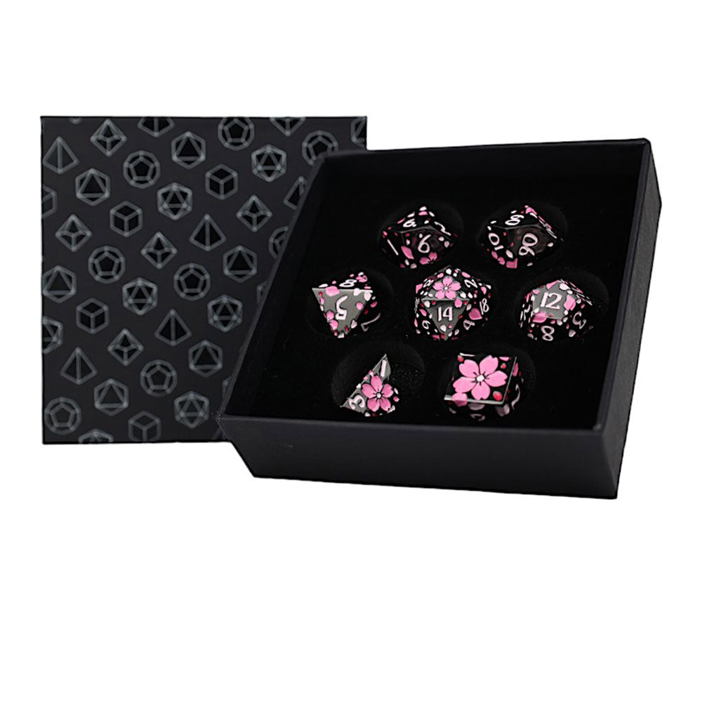 LPG Inscripted Sakura RPG Dice Set