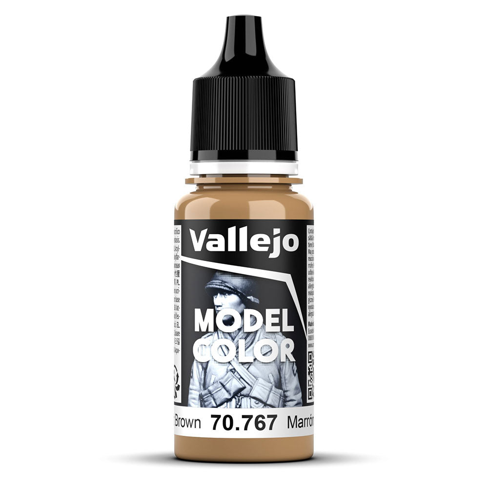 Vallejo Model Colour Acrylic Paint 18mL (Brown)