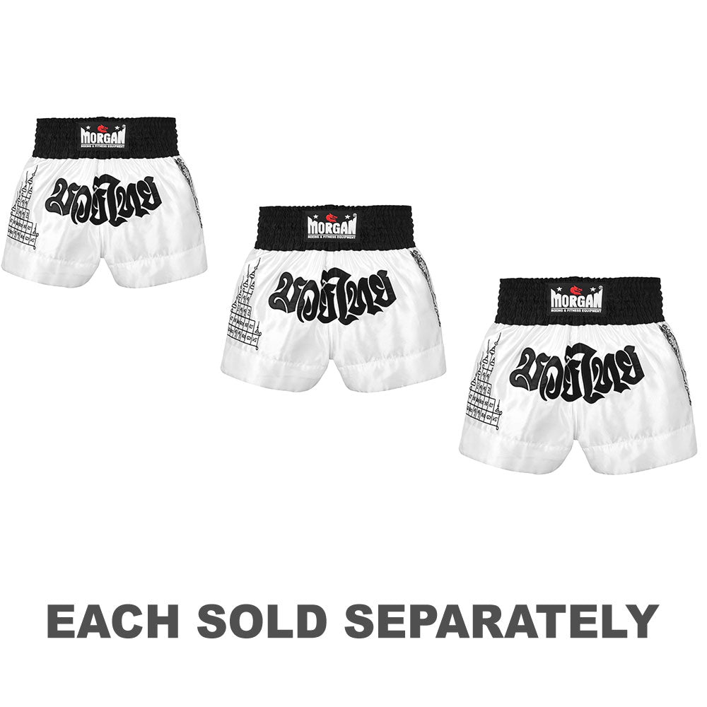 Morgan White V2 Tiger Muay Thai Shorts