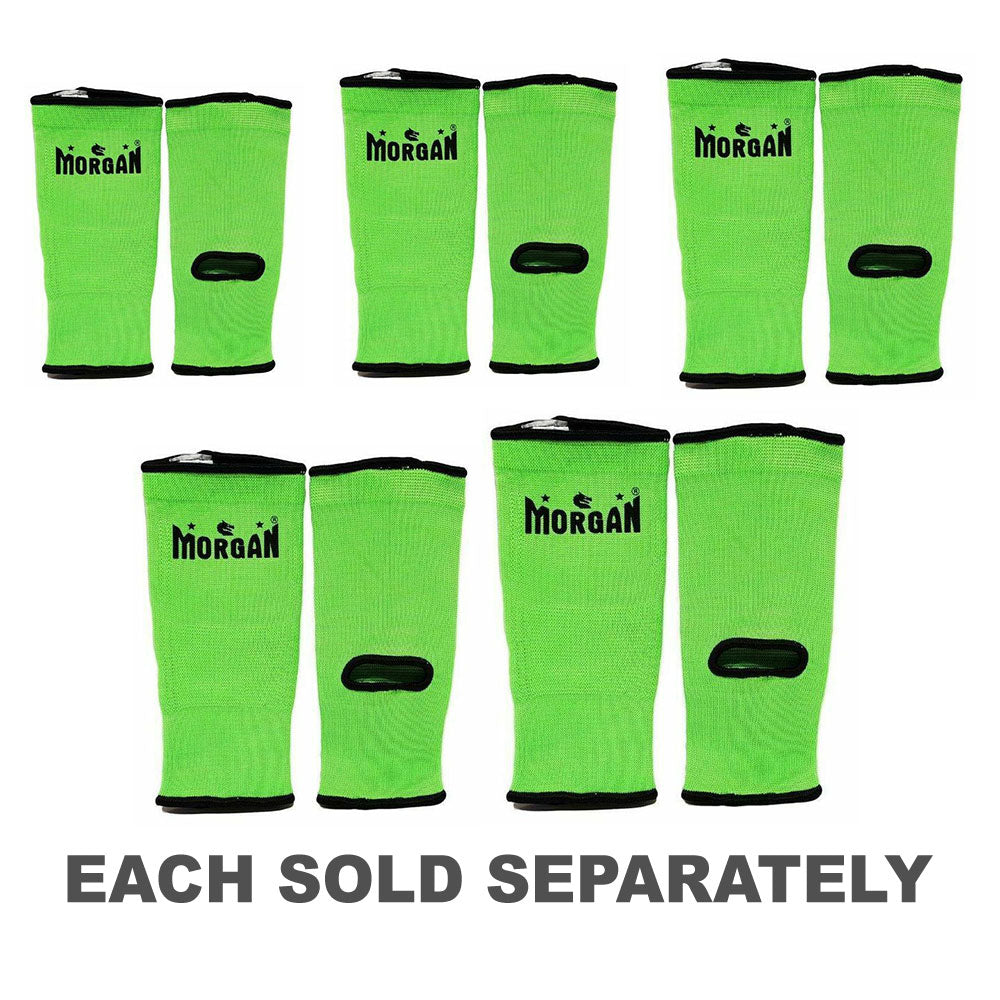 Morgan Ankle Protectors with Fluro Lime/Black Trim (Pair)