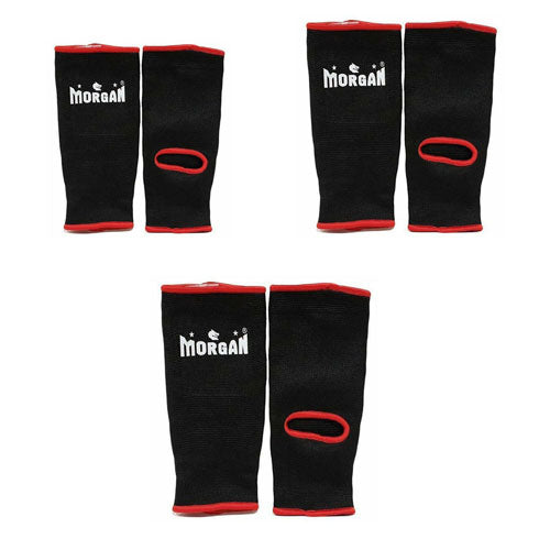 Morgan Ankle Protectors with Black/Red Trim (Pair)