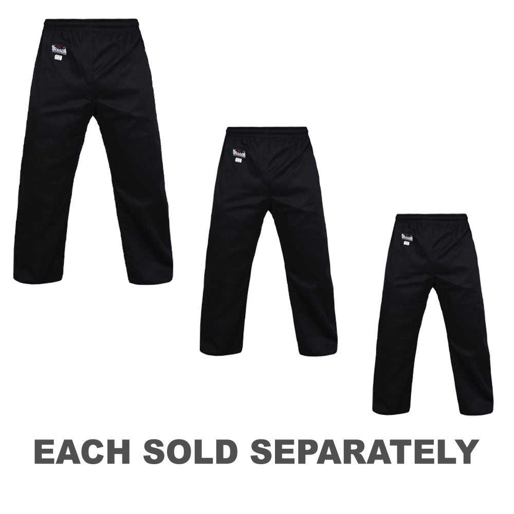 Dragon Black Gi Pants 8oz