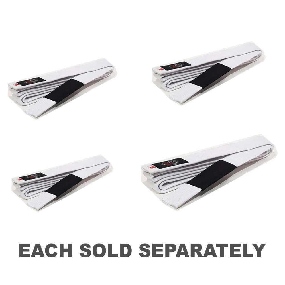 Morgan IBJJf Approved BJJ White Belt with Black Tip