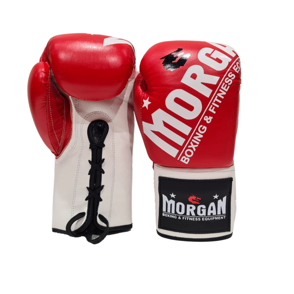 Morgan V2 Fight Night Boxing Gloves (Red/White)