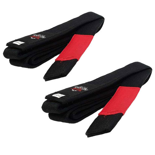 Morgan IBJJf Approved BJJ Black Belt with Red Tip