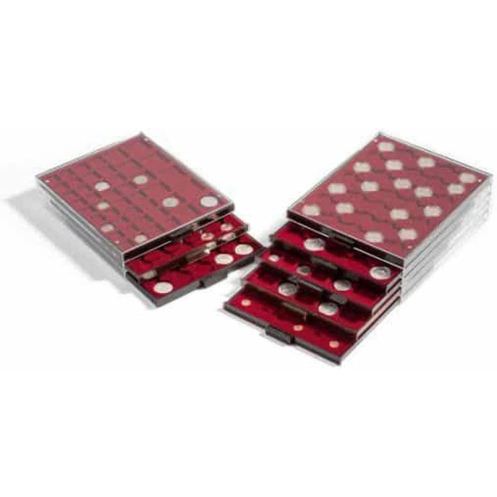 leuchtturm 30円形のコイン引き出し(煙/赤)