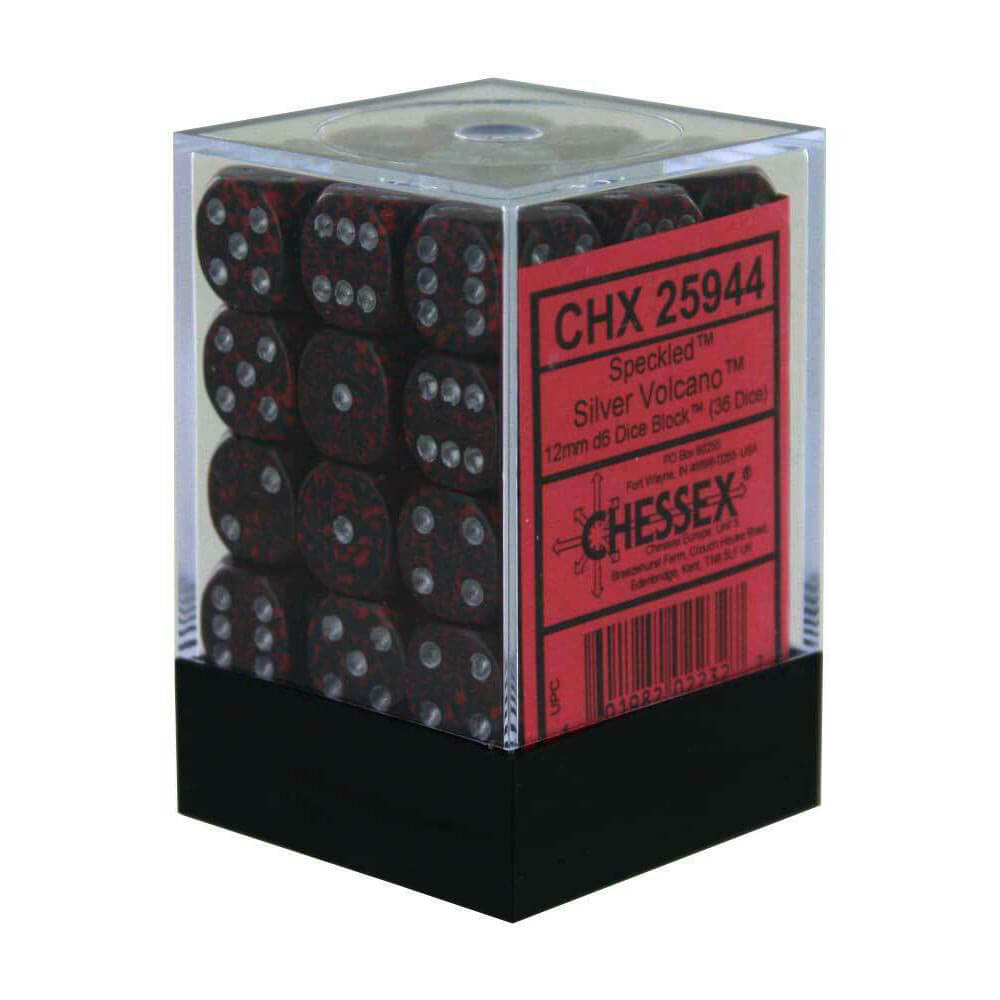 D6サイコロは12mm(36個のサイコロ)の斑点