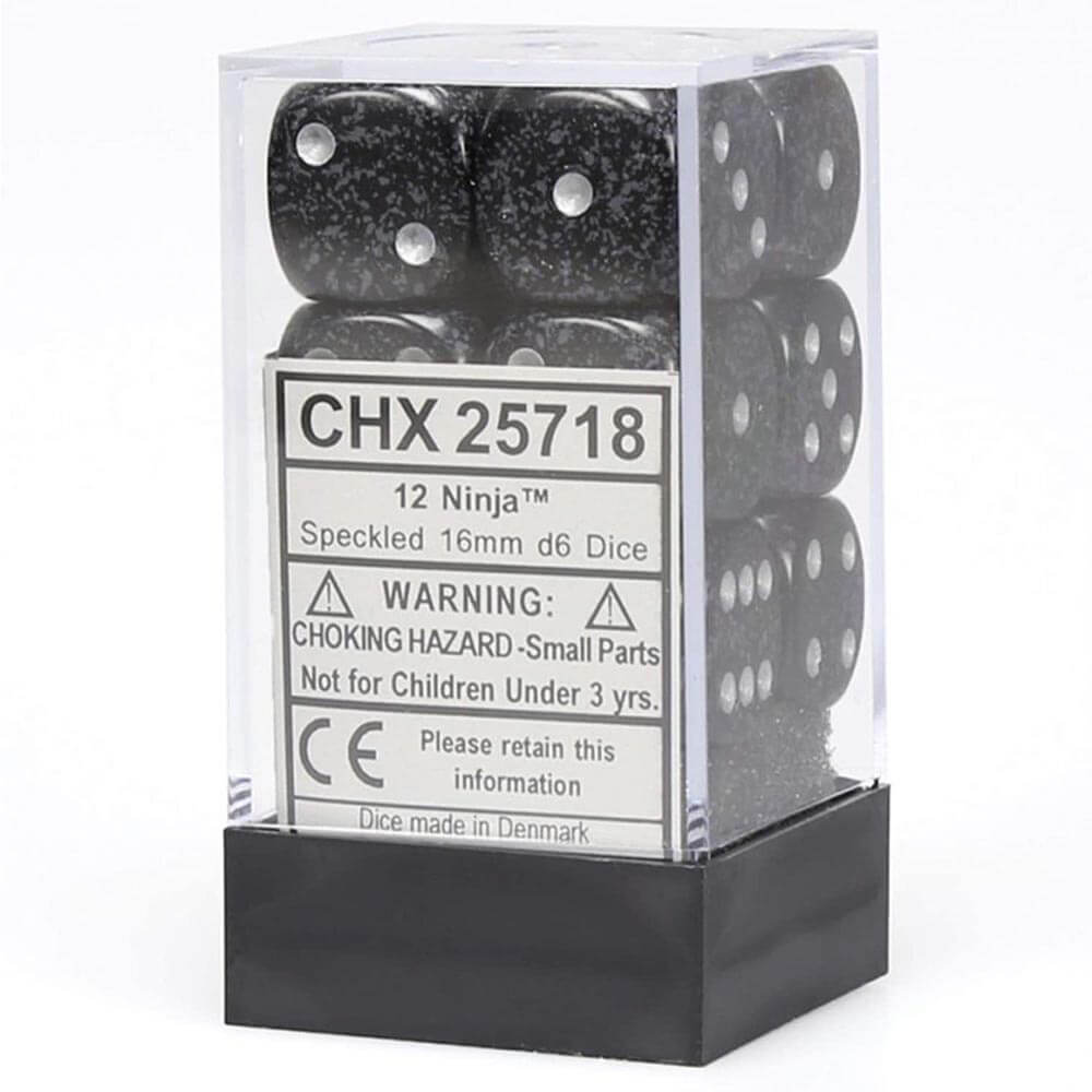 D6サイコロは16mm(12サイコロ)スペックル