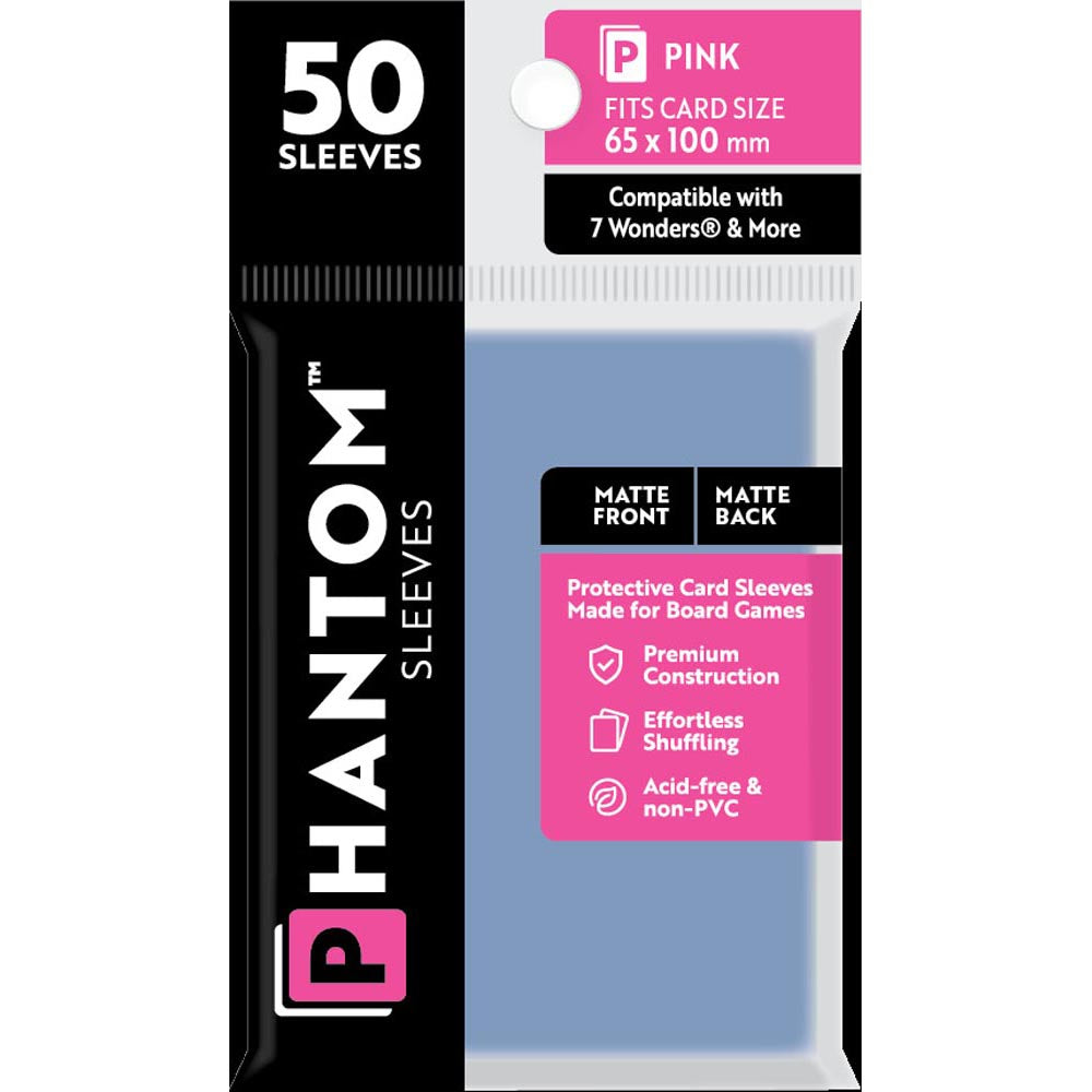 ピンクファントムスリーブ50pcs(65x100mm)