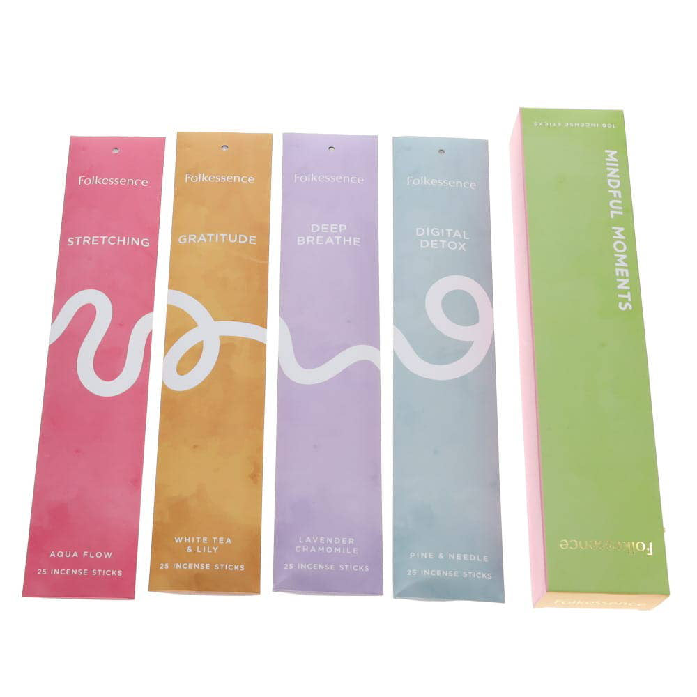 Mindful Moments 100 Incense Sticks Gift Pack