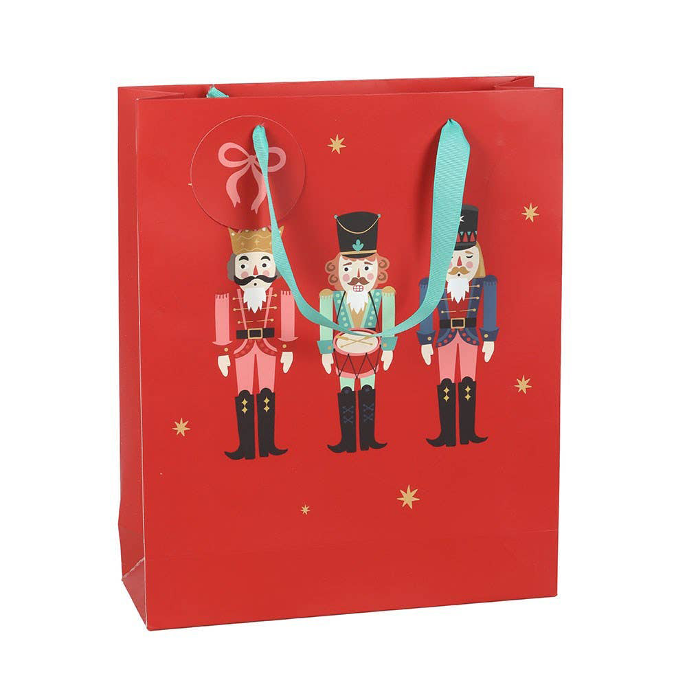 Red Nutcracker Gift Bag 23cm