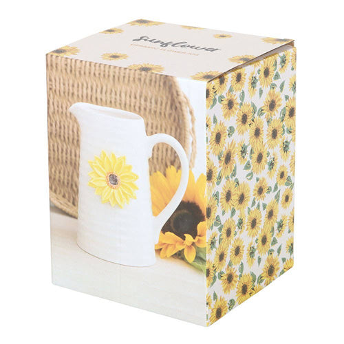 Hello Sunshine Ceramic 3D Sunflower Jug