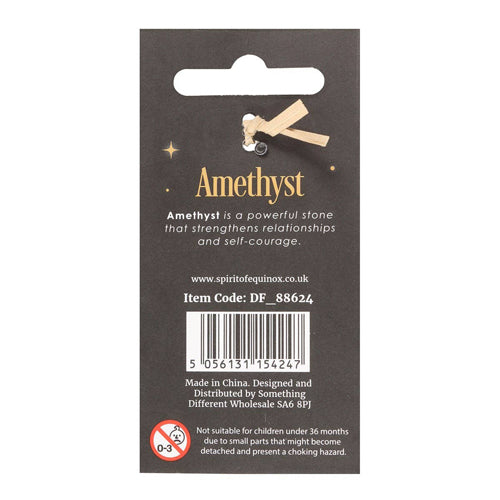 Amethyst Mushroom Keyring