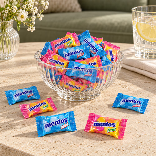 Mentos Pillowpack 540g Bundle Duo (Mint & Fruit)