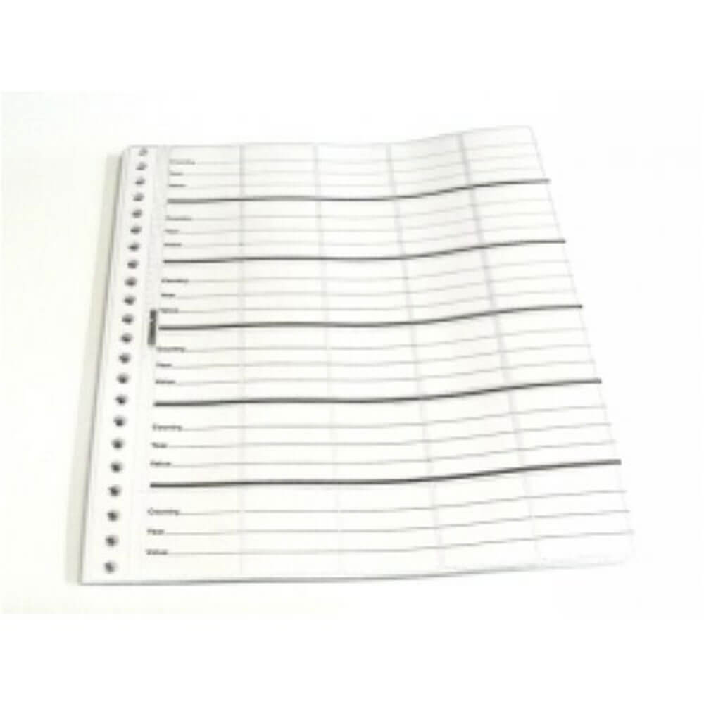 Cumberland-Münzalbum, Nachfüllpackung, 10 Stück (passend für CMDL)