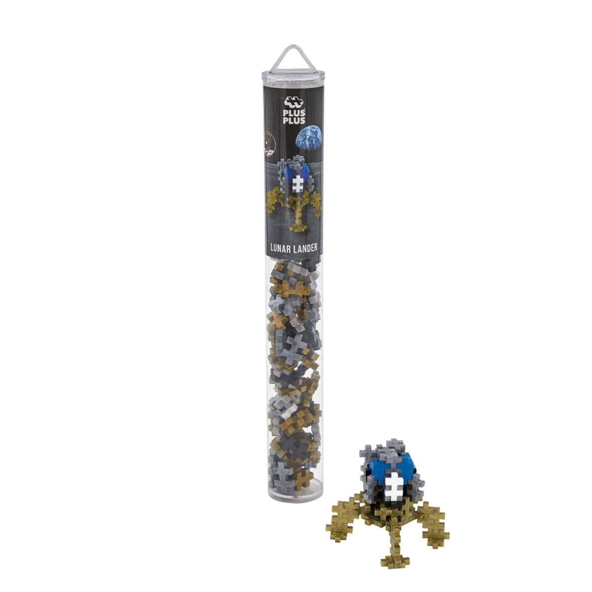 Plus-Plus Lunar Lander Building Blocks Tube 100pcs