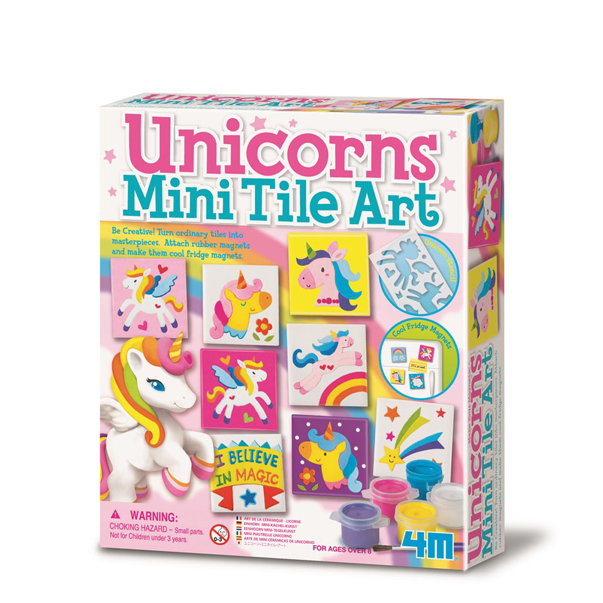 4M Creative Craft Mini Tile Art Unicorns