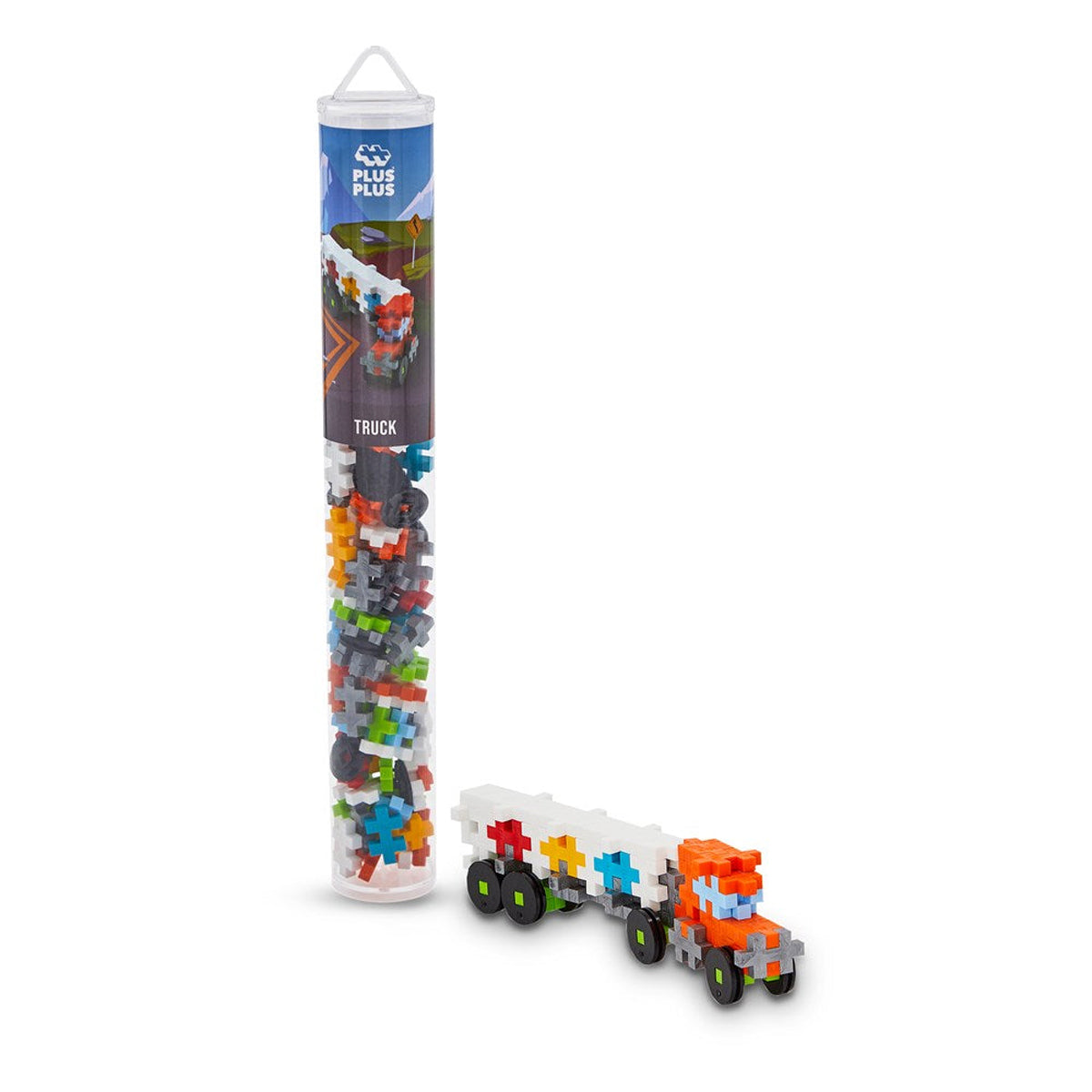 Plus-Plus Truck Building Blocks Tube 100pcs