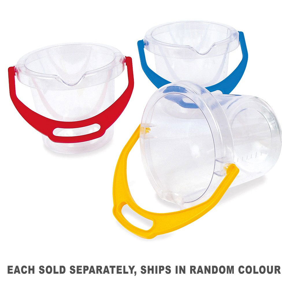 Dantoy Classic Clear Bucket with Lip 1.2L (1pc Random Color)