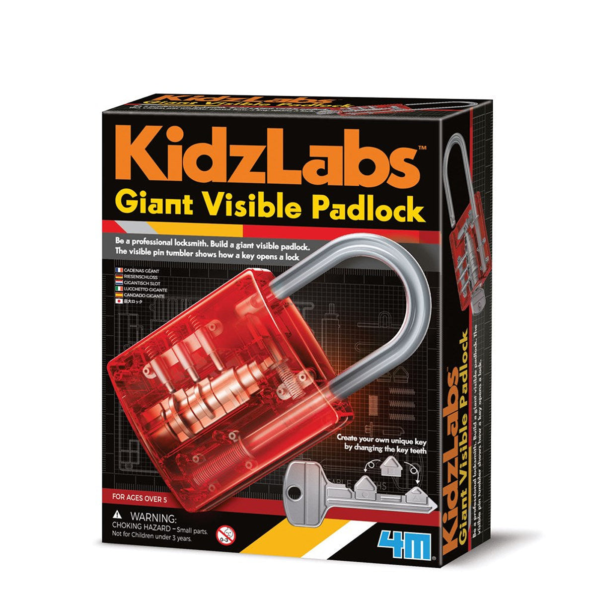 4M KidzLabs Giant Visible Padlock