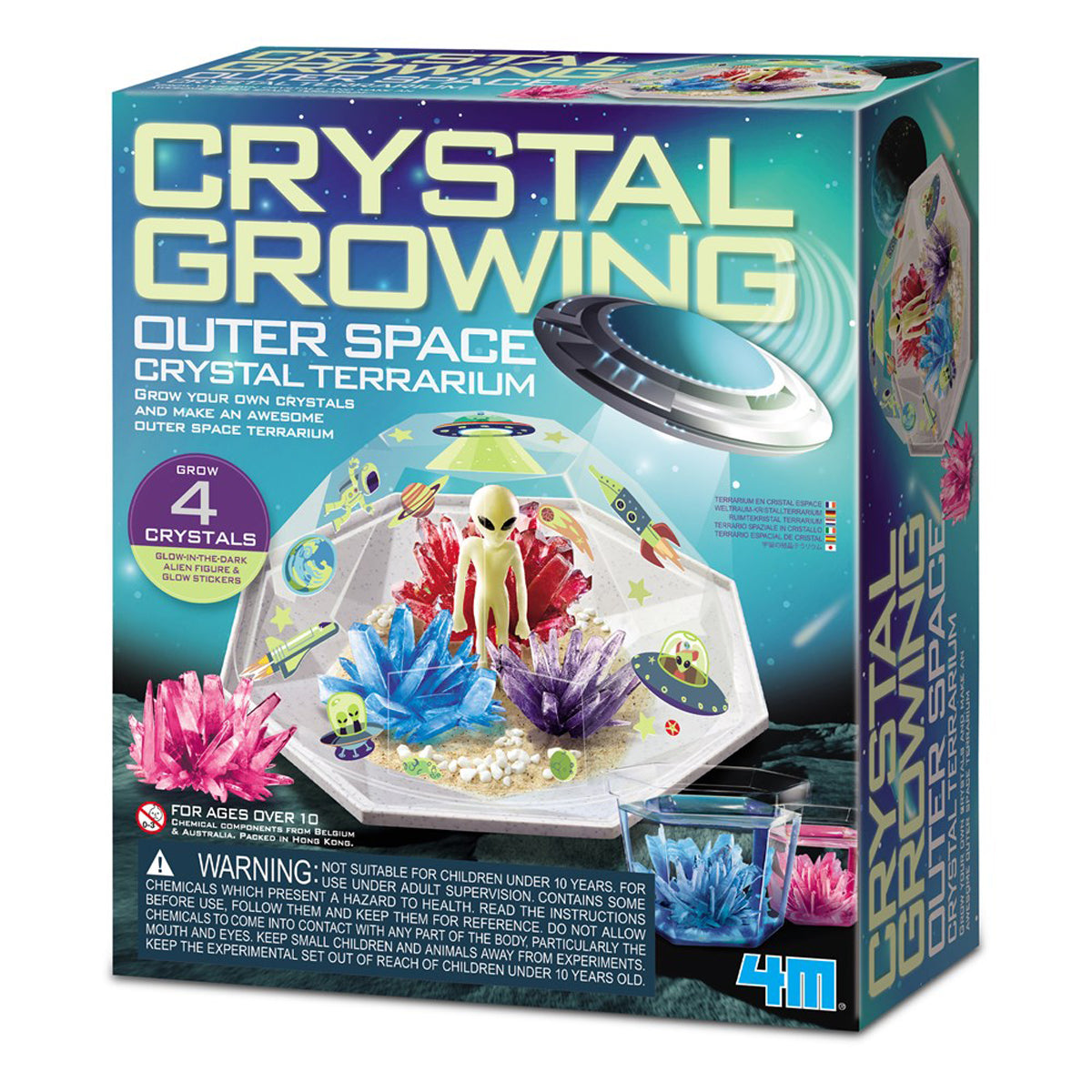 4M Crystal Growing Crystal Terrarium