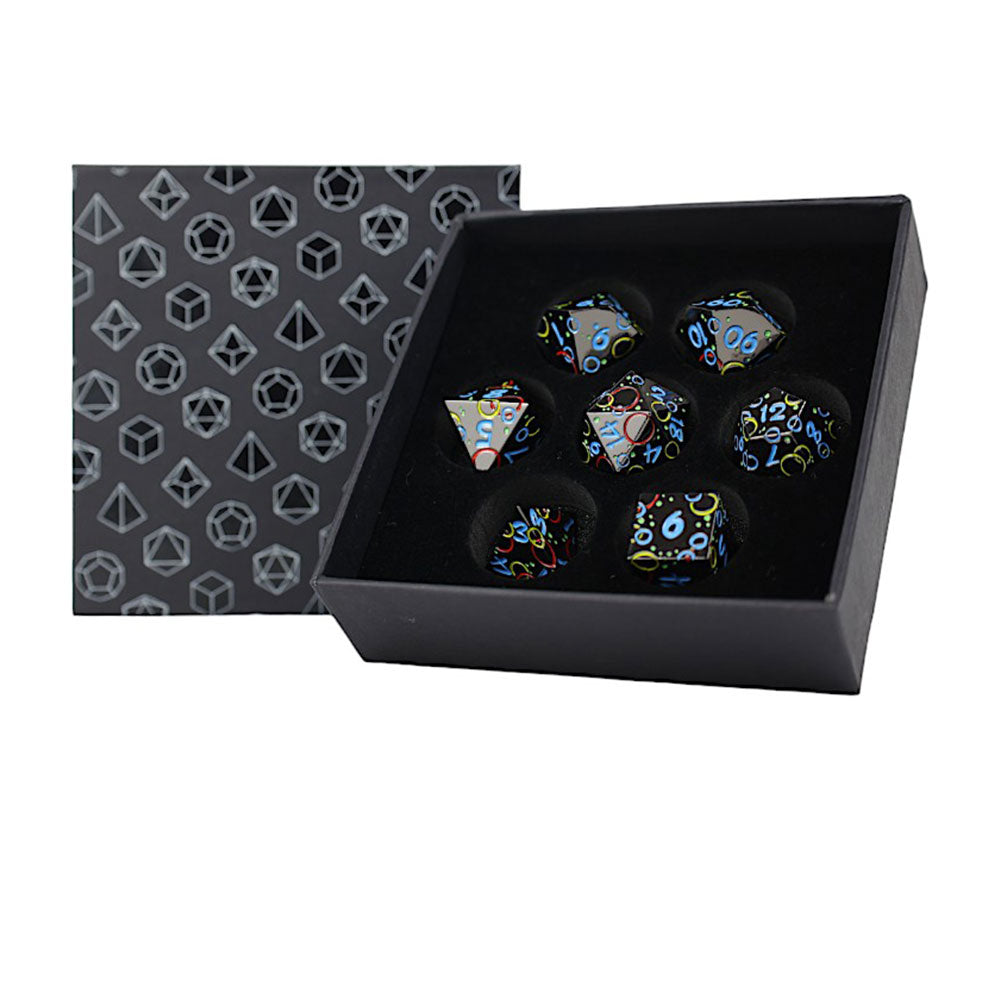 LPG Inscripted Bubbles RPG Dice Set
