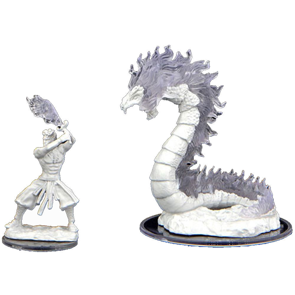 Critical Role Unpainted Minis Ashari Firetamer and Inferno Serpent