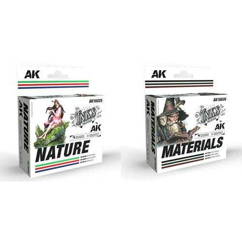 AK Interactive The Inks Acrylic Paint Set