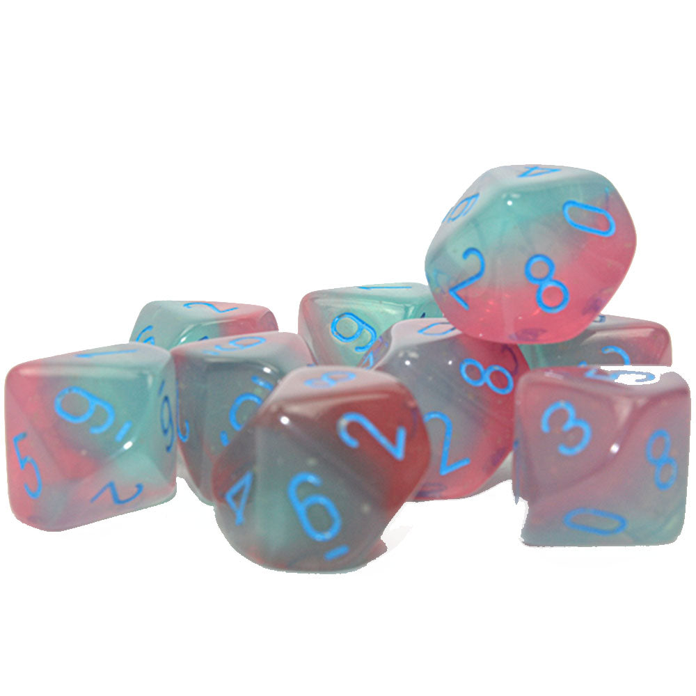 Chessex Gemini Luminary D10 Dice Set