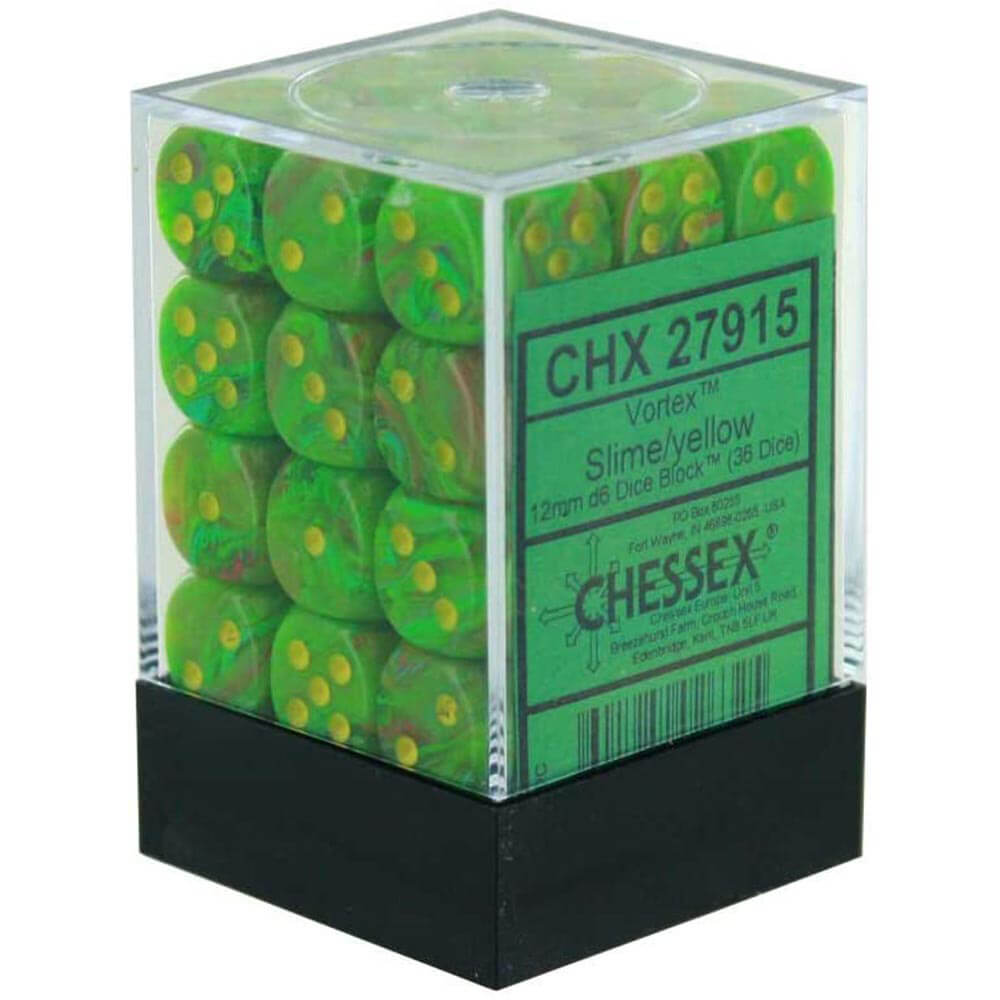 D6 DICE Vortex 12 mm (36 dobbelstenen)