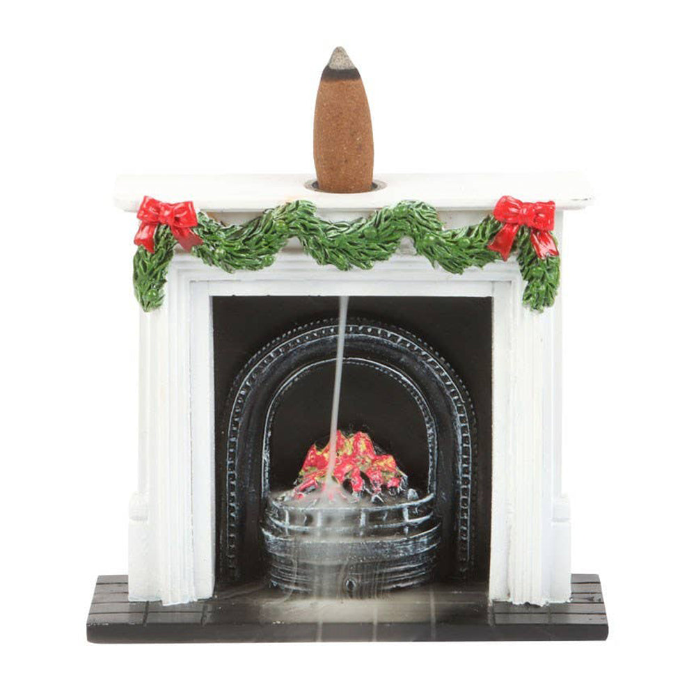 Christmas Fireplace Backflow Resin Incense Burner