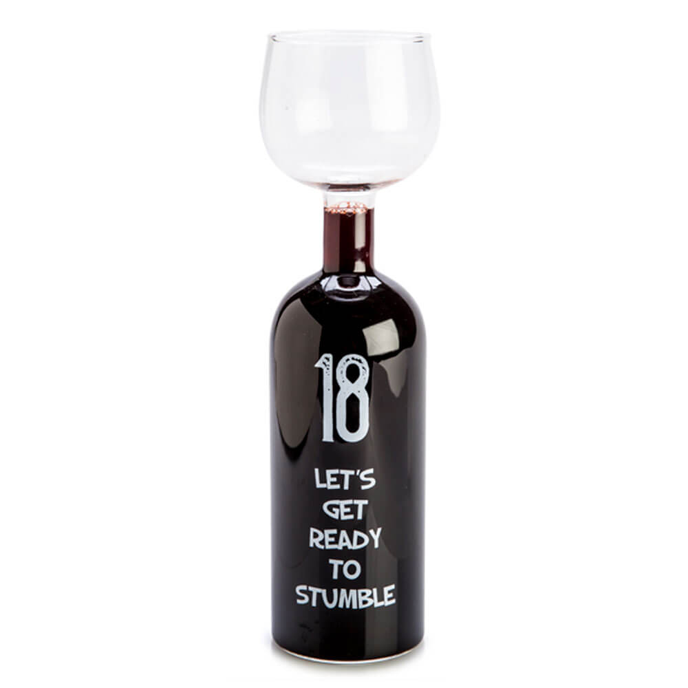 Feliz Aniversário Glass de Vinho Garrafa