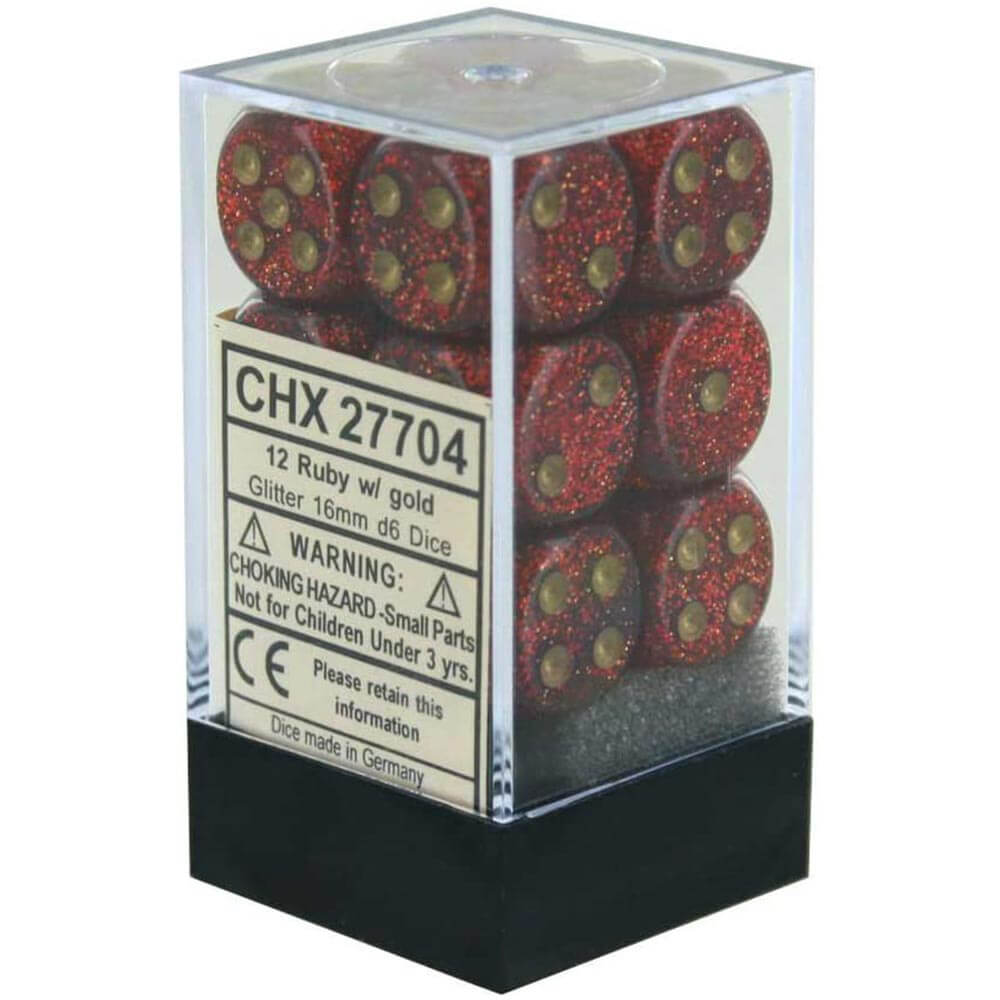 D6ダイスグリッター16mm（12サイコロ）